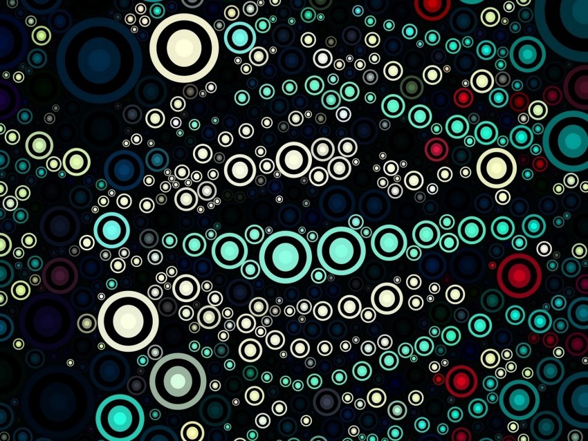 circles colorful pattern shapes Isolated Character with Transparent Background PNG