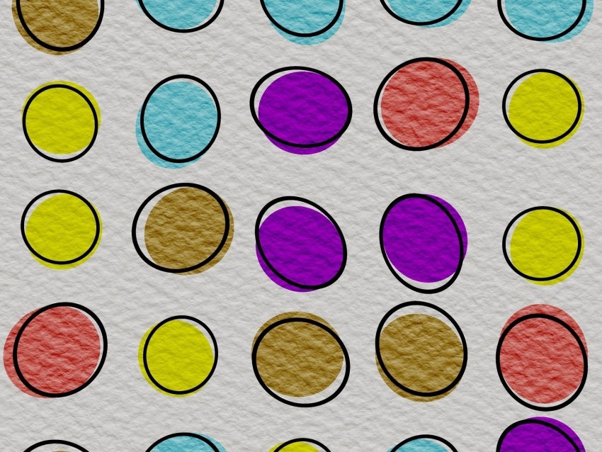 circles multicolored paper texture pattern PNG file with alpha 4k wallpaper