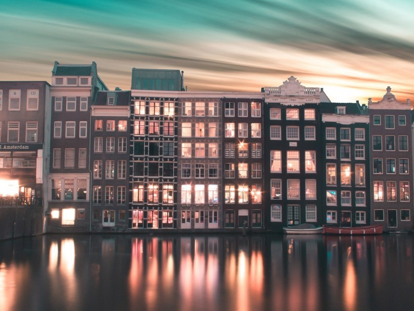 city buildings gradient amsterdam netherlands Transparent graphics PNG