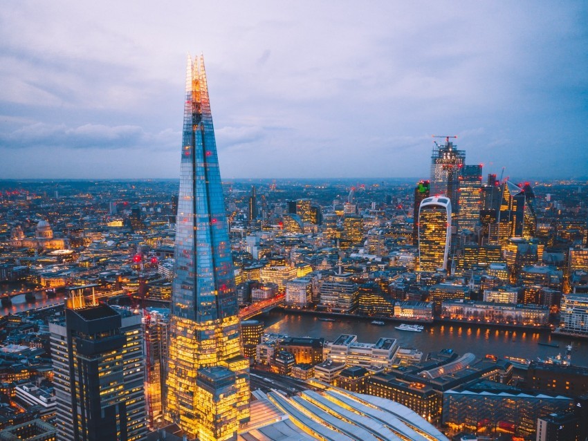 city lights aerial view skyscrapers architecture megalopolis PNG with clear overlay 4k wallpaper