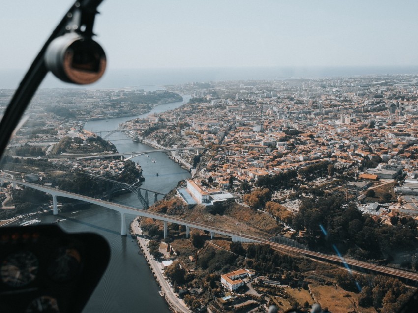 city river aerial view overview height Isolated Character with Clear Background PNG