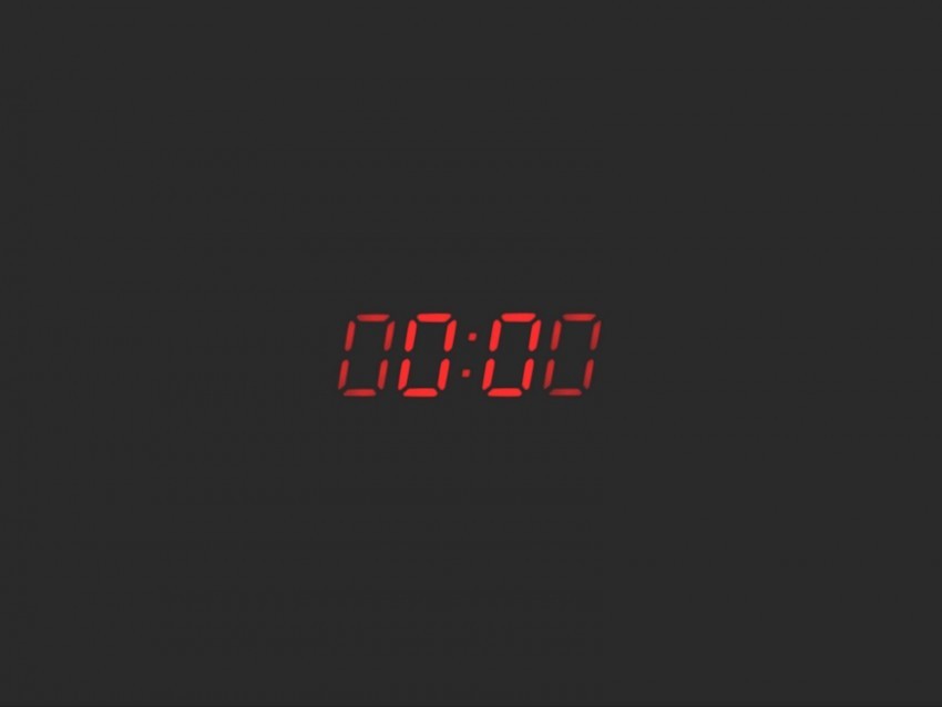 clock time count zero Isolated Icon in HighQuality Transparent PNG
