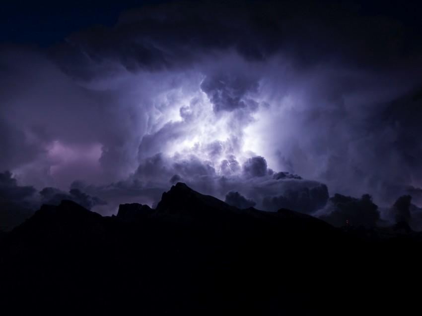clouds night lightning cloudy dark gloomy PNG for free purposes