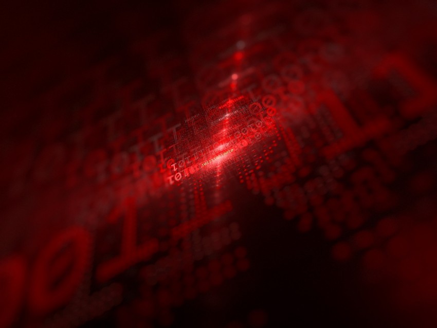 code glow red numbers matrix Clear PNG graphics