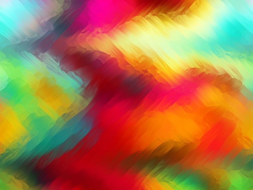 colorful blurred paint strokes blending PNG Image with Transparent Background Isolation