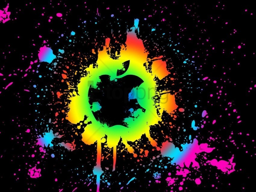 Colorful Paint Splash Wallpaper PNG Photo