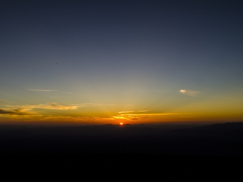 dawn horizon mountains sun sky dark sunrise PNG images for printing 4k wallpaper