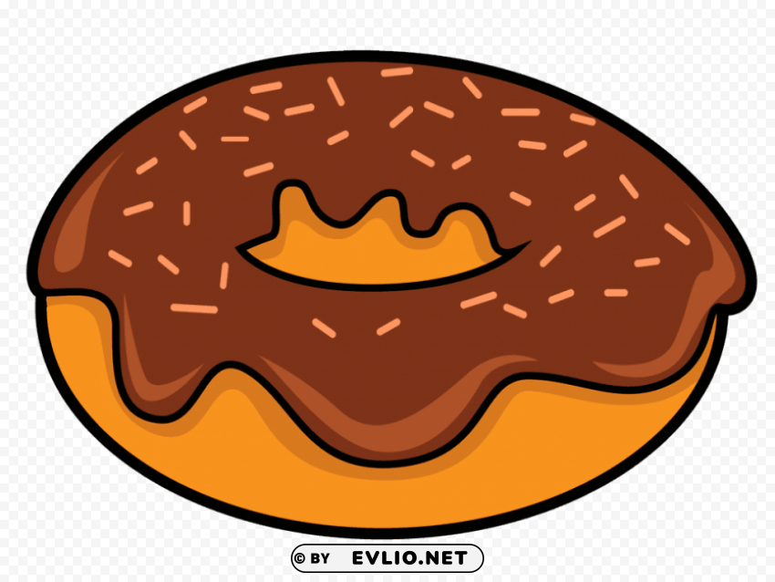 donut PNG with transparent overlay