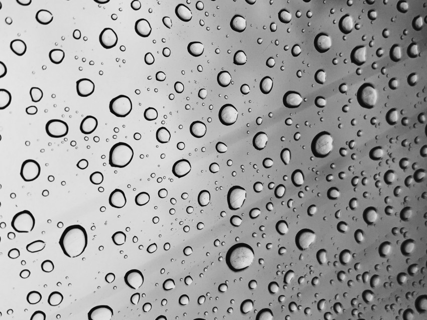 drops bw moisture glass surface circles PNG high resolution free