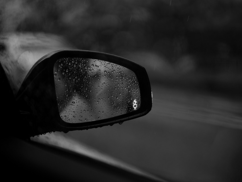 drops glass bw mirror car Transparent PNG images collection