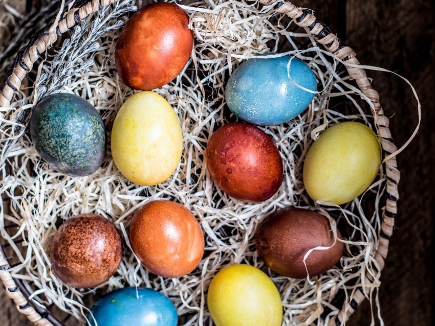 eggs basket easter colored colorful holiday PNG transparent images for printing