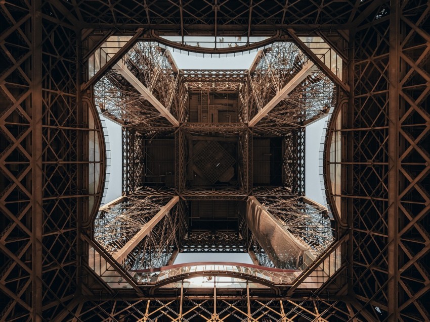 eiffel tower tower construction metallic symmetry Transparent PNG images bundle