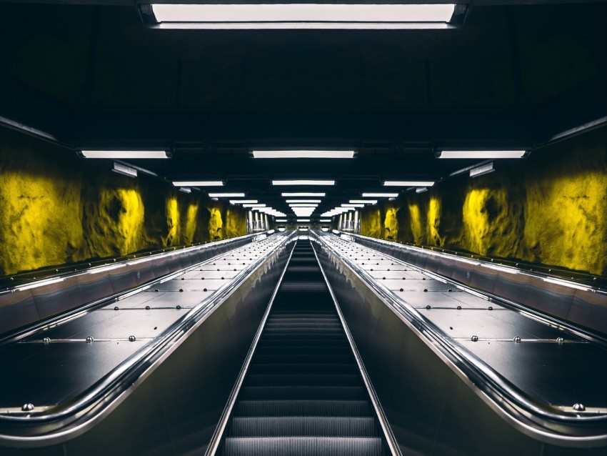 escalator metro tunnel backlight PNG files with clear background collection 4k wallpaper