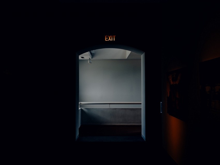 exit corridor dark room lighting PNG graphics with alpha transparency bundle