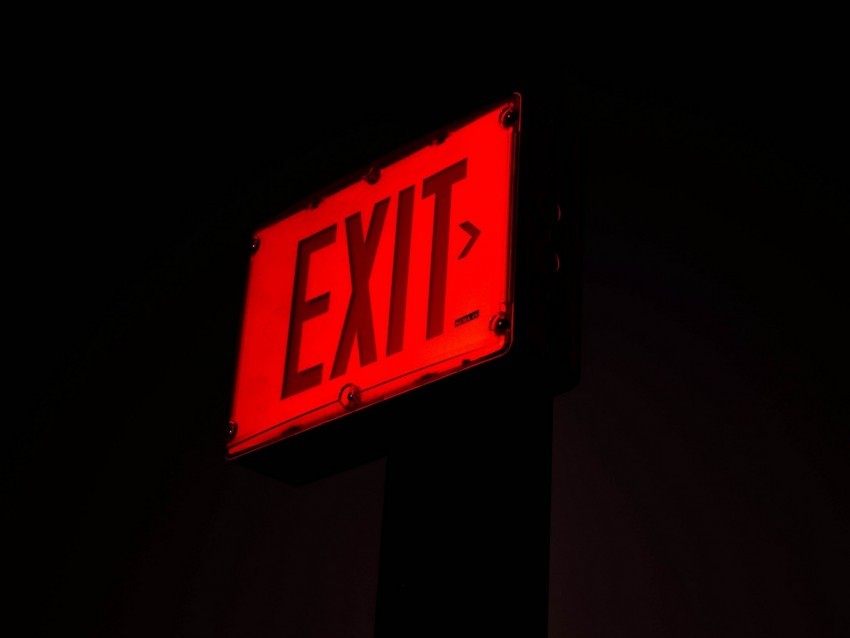 exit sign inscription Isolated Subject in HighQuality Transparent PNG