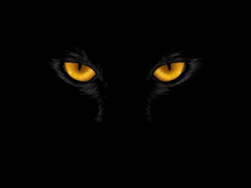 eyes black dark art PNG with transparent bg