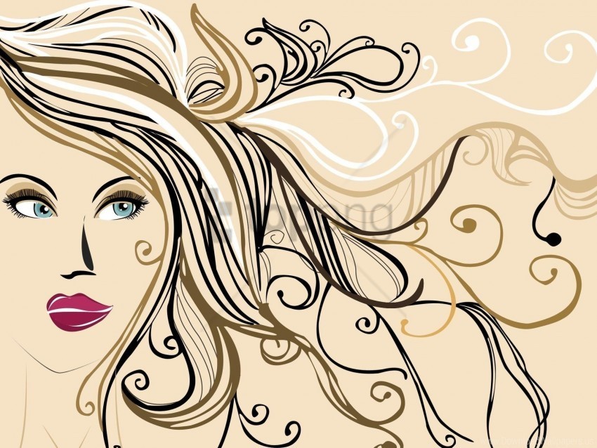 face girl hair patterns wallpaper Free PNG images with alpha transparency comprehensive compilation