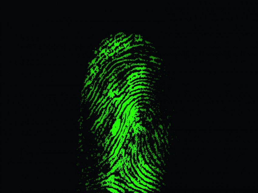 fingerprint finger scanner green trace PNG images with high transparency