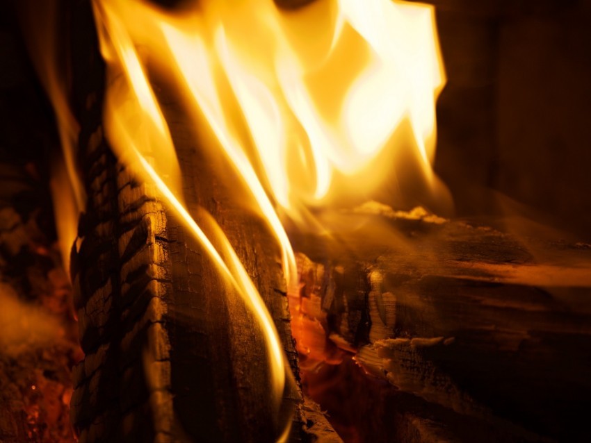 fire firewood burn flame closeup PNG Image with Isolated Subject