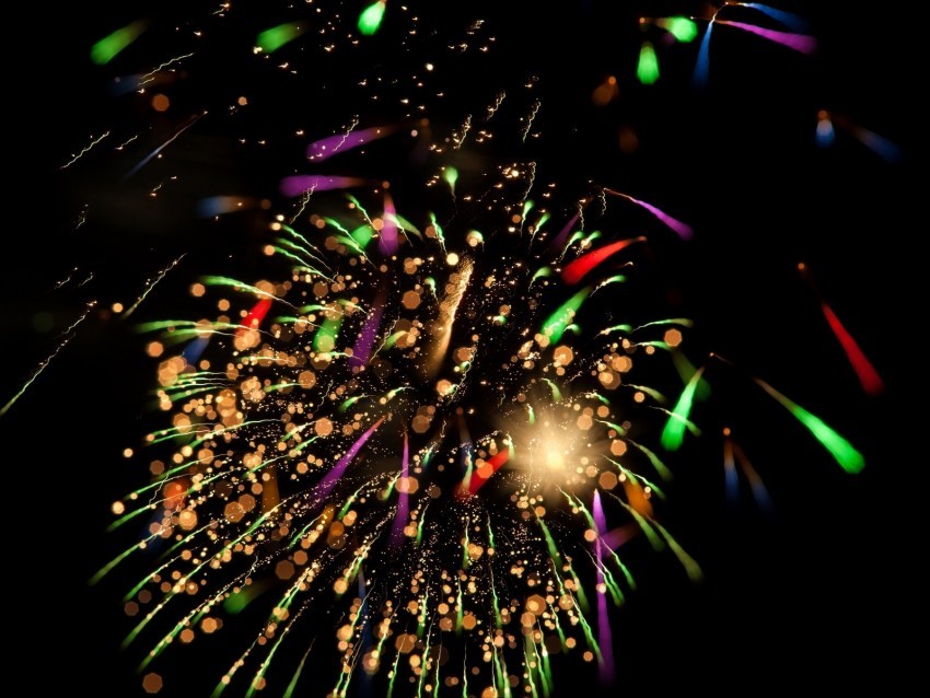 fireworks sparks colorful shine celebration Transparent PNG Isolated Object Design