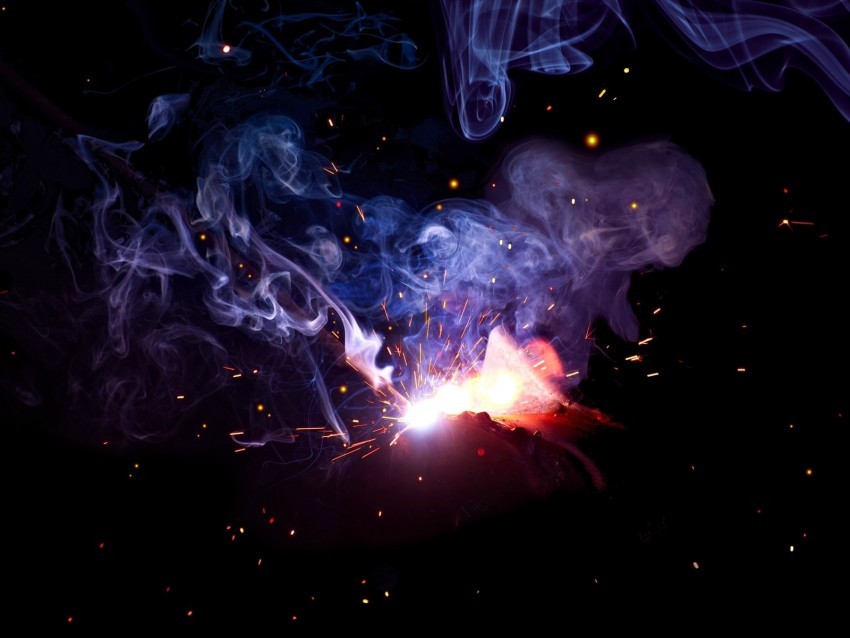 flash sparks smoke dark welding PNG transparent backgrounds 4k wallpaper