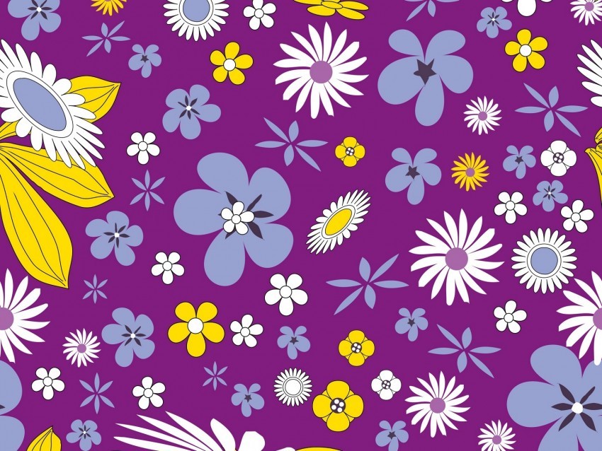flowers patterns texture summer PNG images with alpha transparency wide collection 4k wallpaper