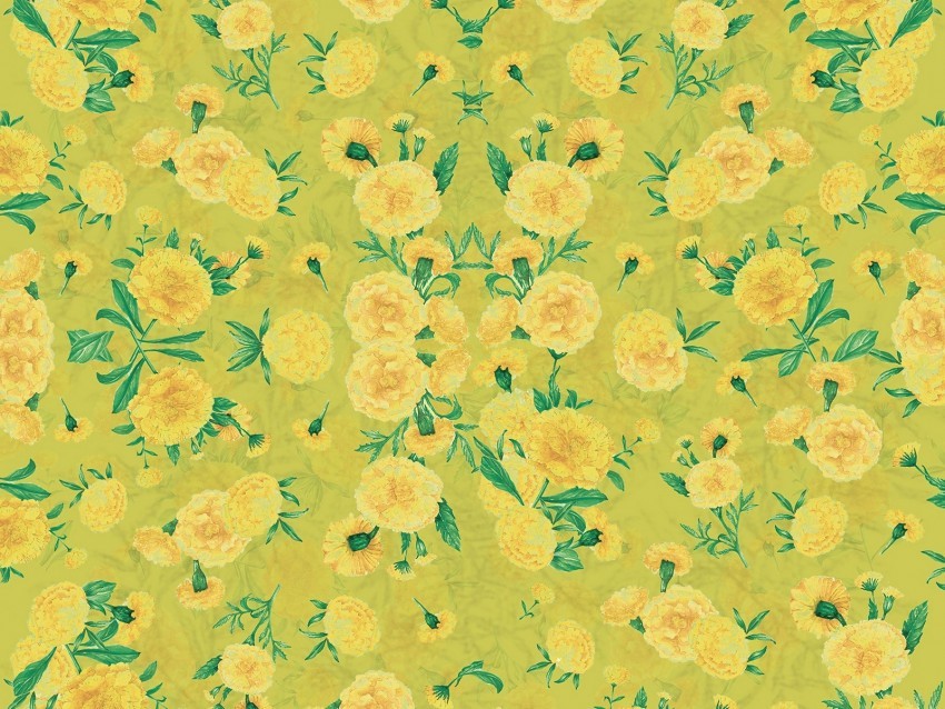 flowers patterns yellow texture Transparent PNG images bulk package