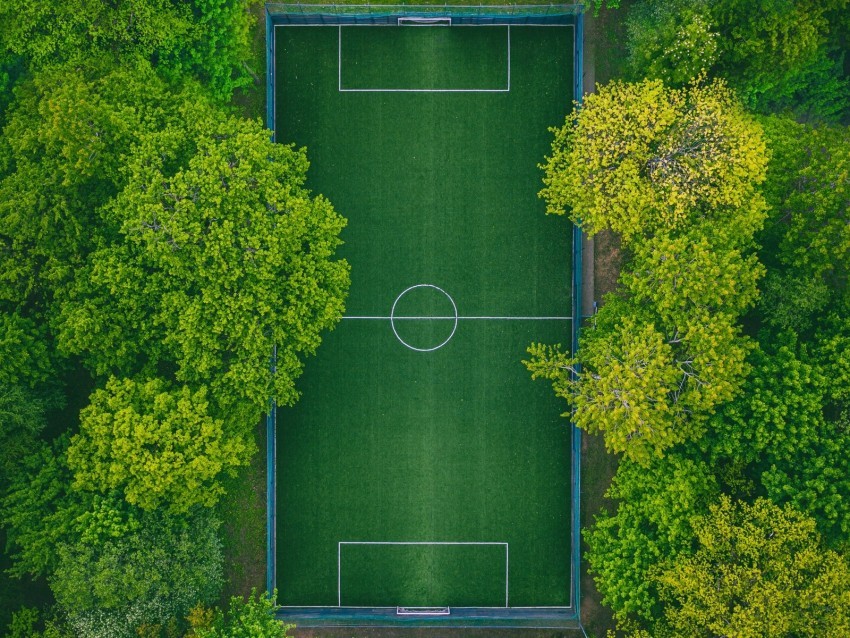 football field aerial view trees playground green HighQuality Transparent PNG Object Isolation