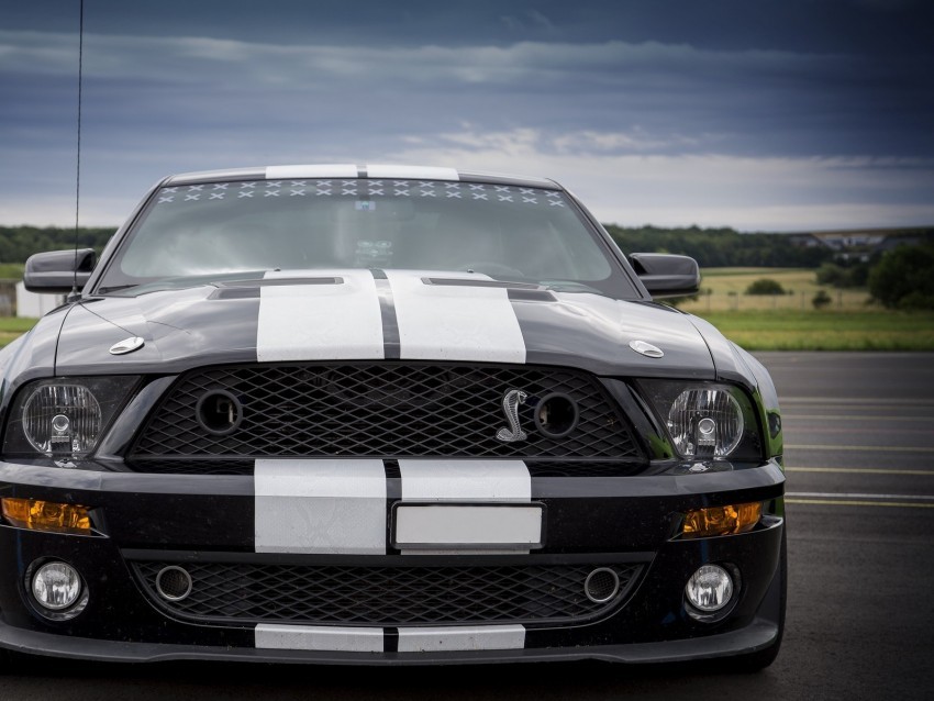 ford mustang shelby car sports front view PNG icons with transparency 4k wallpaper