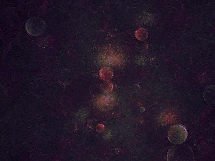 fractal balls circles space forms Alpha PNGs