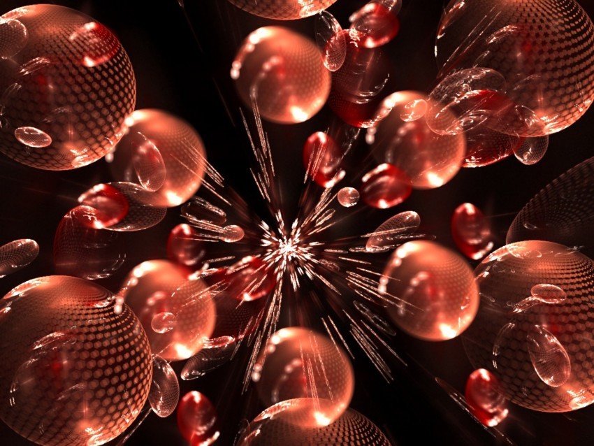 fractal circles balls form flight PNG transparency