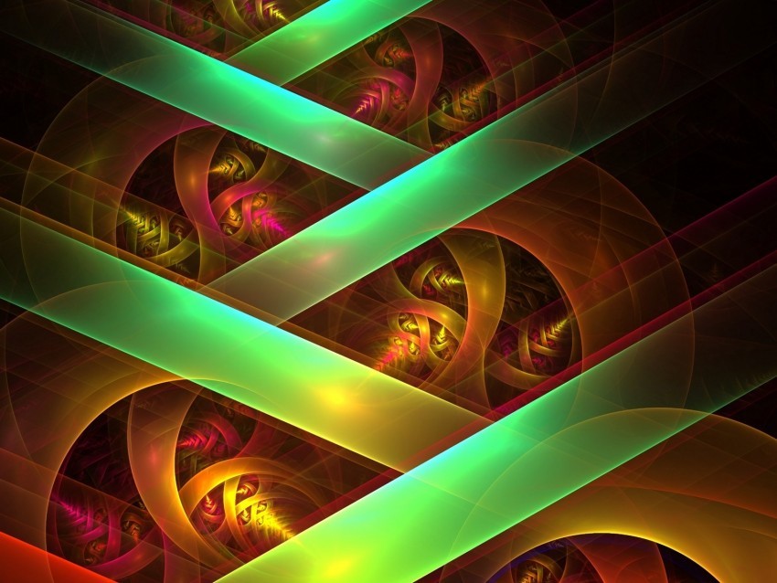 fractal colorful lines crossing perspective PNG clipart with transparency