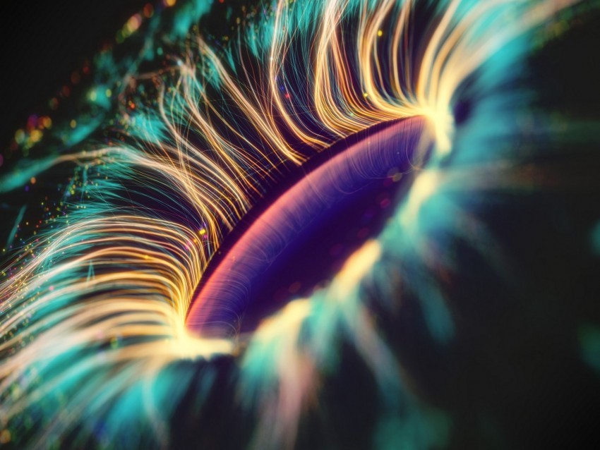 fractal eye pupil digital shine glow Transparent background PNG stockpile assortment