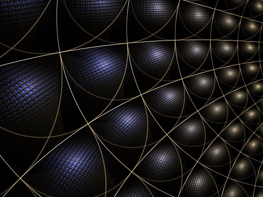 fractal grid lines dark abstraction PNG with Clear Isolation on Transparent Background