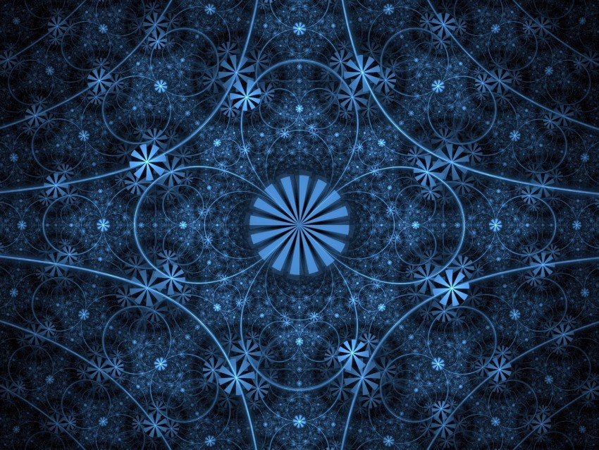 fractal lines circles blue abstraction PNG images with alpha transparency wide selection