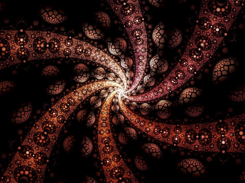 fractal lines twisted vortex glow PNG graphics for free
