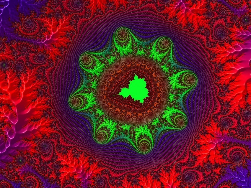fractal patterns red form volumetric High-resolution transparent PNG images