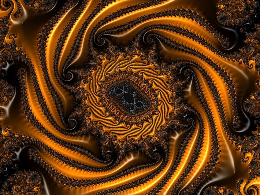 fractal shape twisted relief surface patterns PNG transparent design 4k wallpaper