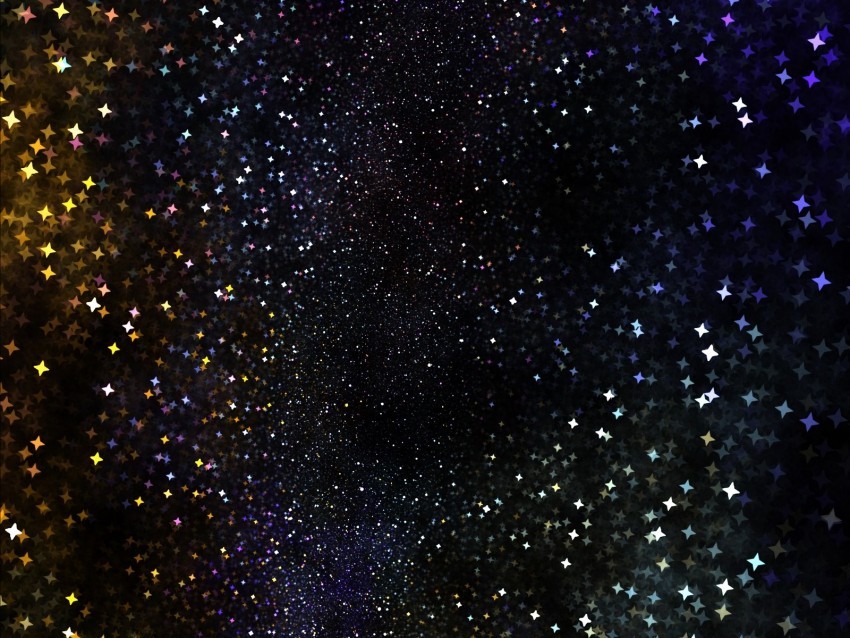 fractal shine stars dark abstraction PNG images for mockups