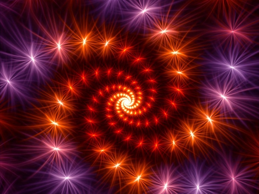 fractal spiral rotation shine abstraction PNG images with clear alpha layer 4k wallpaper