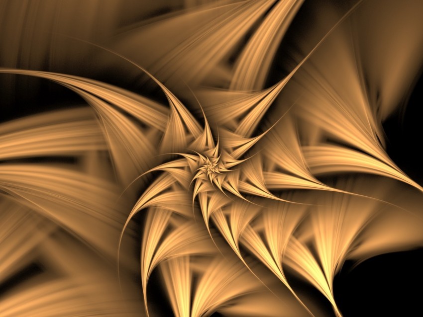 fractal twisted spiky abstraction digital PNG for presentations 4k wallpaper