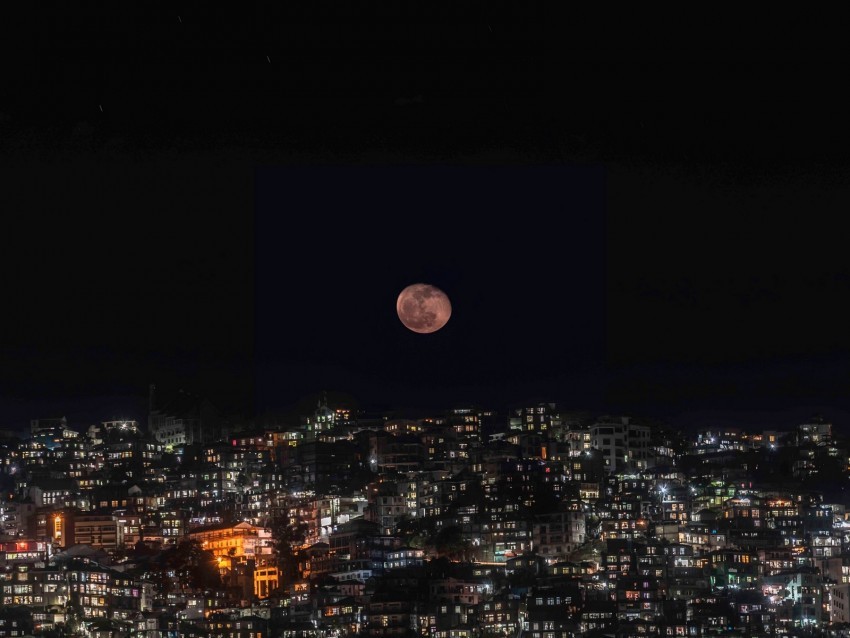 full moon night city moon night darkness HighResolution Isolated PNG with Transparency