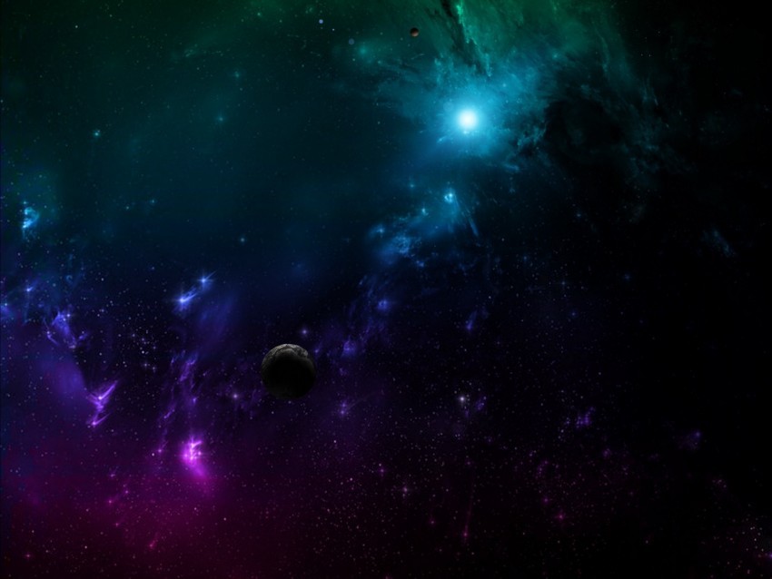 galaxy universe space planets multi-colored PNG images with high-quality resolution