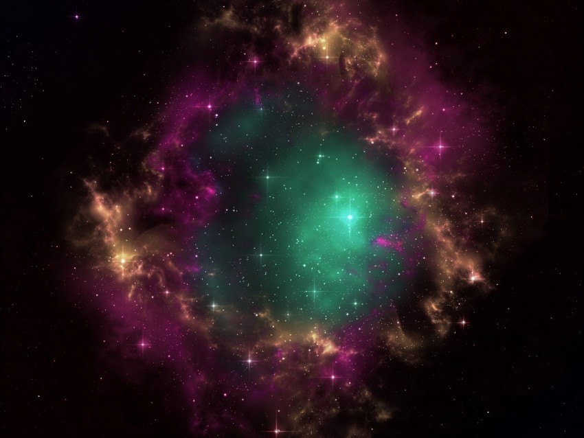 galaxy universe stars portal nebula cluster outer space PNG Graphic with Isolated Transparency