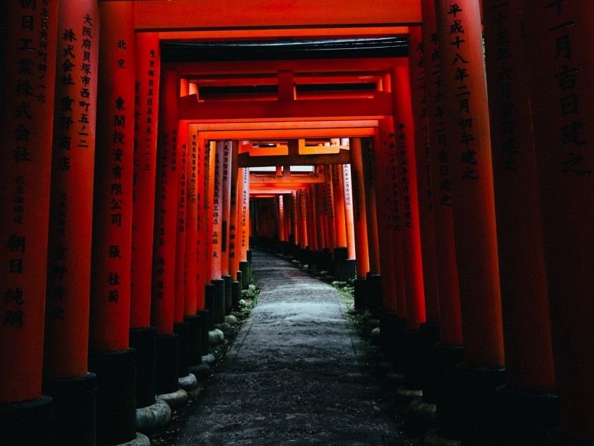 gate torii architecture red PNG without watermark free