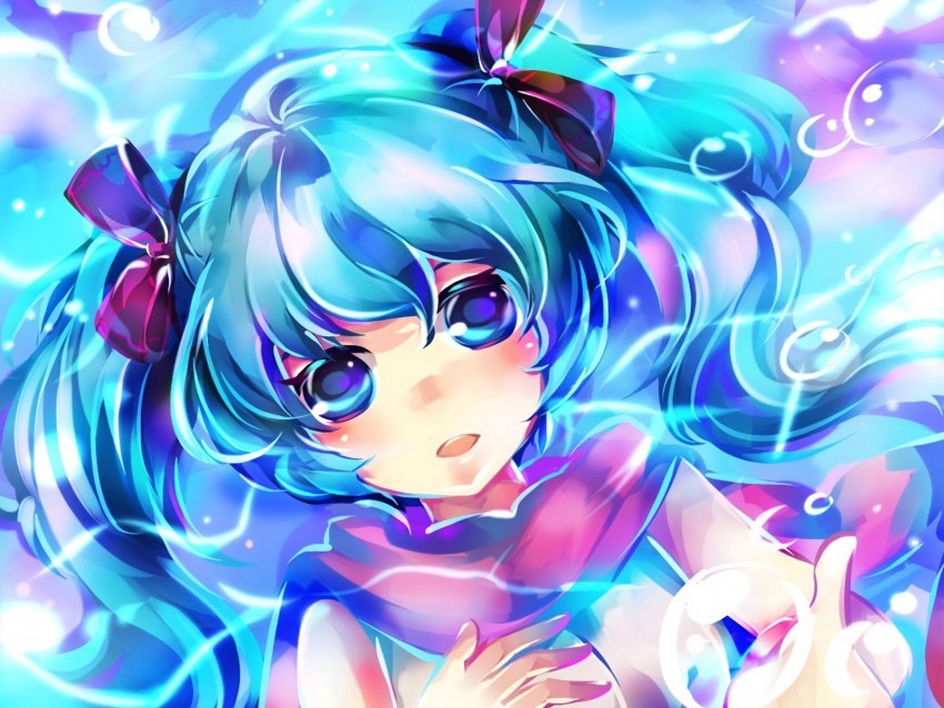 girl art anime colorful bright Transparent PNG Isolated Subject