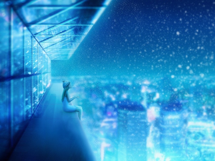 girl roof art snow height blue Free PNG images with clear backdrop