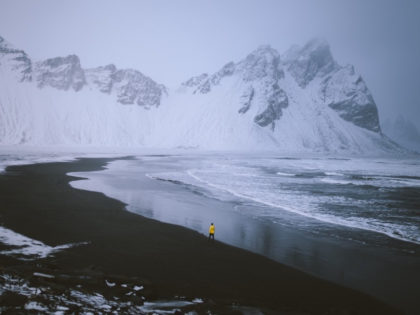 glacier coast snow loneliness iceland HighQuality Transparent PNG Isolated Graphic Design