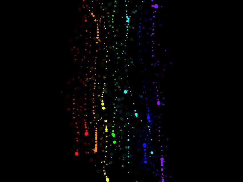 glare bokeh rainbow colorful glowing dark Isolated PNG Object with Clear Background