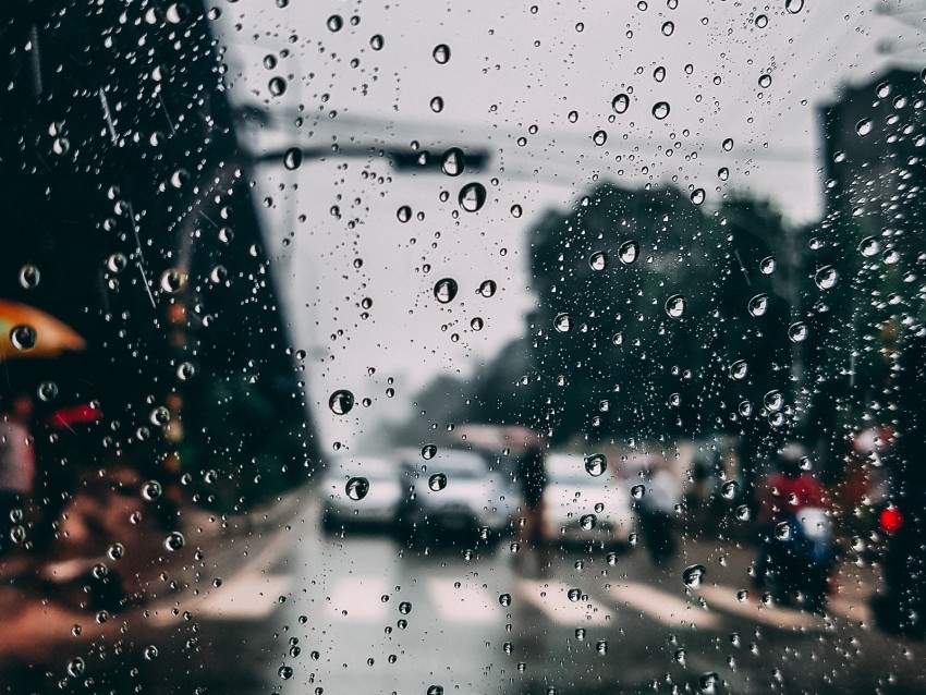 glass drops rain moisture blur city PNG pics with alpha channel